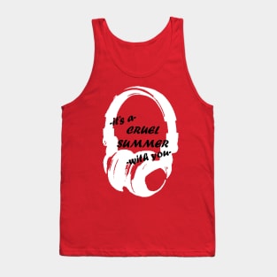 Cruel Summer: Headphones 3 Tank Top